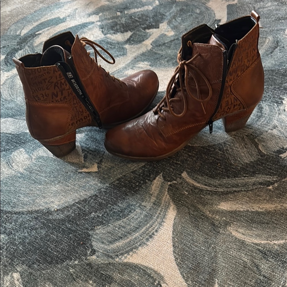 Brown Leather Ankle Boots
